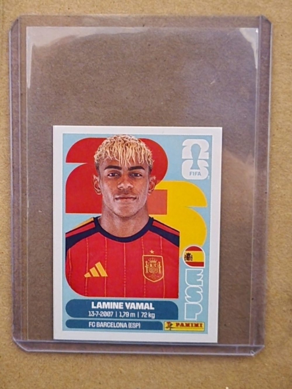 Lamine Yamal Panini World Cup Sticker